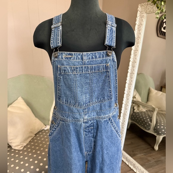 Y2K St. John’s Bay Denim Straight Leg Bib Overalls - Picture 10 of 15